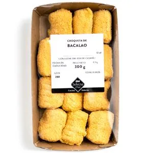 Croquetas de bacalao bandeja 300 g