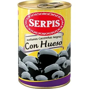 Aceituna negra con hueso 300 g