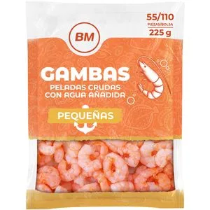 Gamba cruda pelada 55/110 congelada 225 g