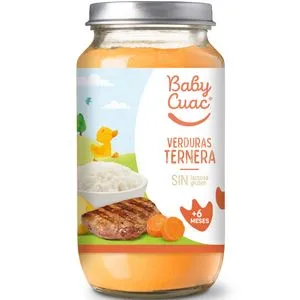 Tarrito de verduras y ternera 250 g