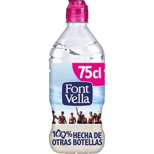 Agua mineral natural botella 75 cl