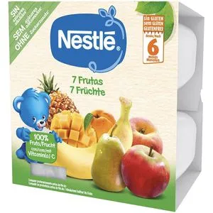 Tarrito infantil 7 frutas +6meses 4x100 g