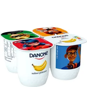 Yogur sabor plátano 4x120 g