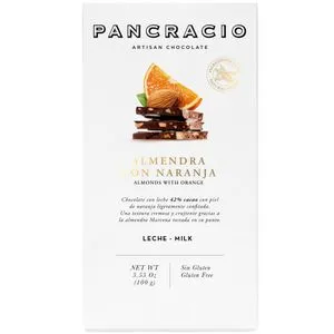 Chocolate con leche con almendra y naranja 100 g