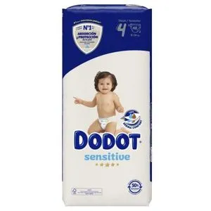 Pañales sensitive talla 4 (9-14 kg), 48 uniades