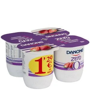 Yogur zero sabor fresa 4x120 g