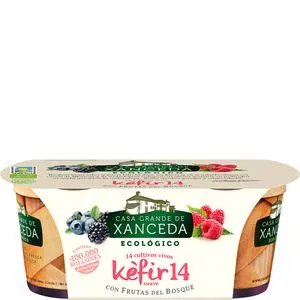 Kéfir ecológico con frutas del bosque 2x125 g