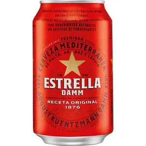 Cerveza rubia lata 33 cl