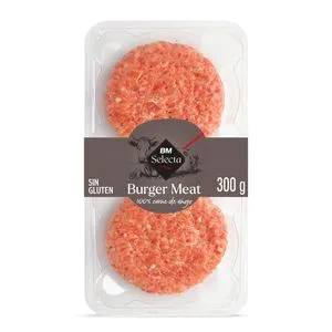 Burger meat 100% vacuno bandeja 300 g