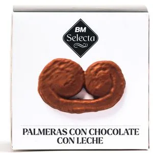 Palmeras con chocolate con leche 180 g