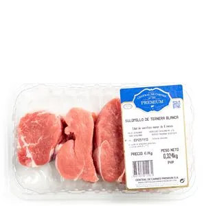 Solomillo de ternera blanca bandeja (450 g aprox)