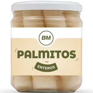 Palmitos entero frasco de cristal 410 g
