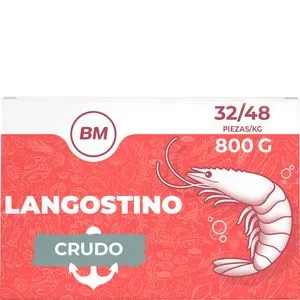 Langostino 32/48 piezas congelado 800 g
