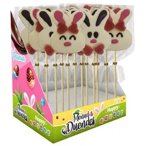 Piruleta con forma de conejo de marshmallow 30 g