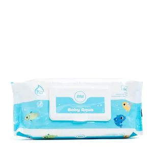Toallitas humedas baby aqua 64 uds