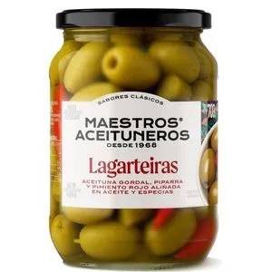 Aceitunas lagarteiras frasco 670g