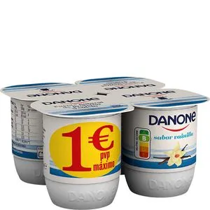 Yogur sabor vainilla 4x120 g