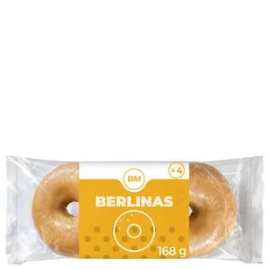 Berlinas con azúcar 4 unidades 168 g