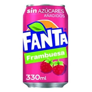 Refresco sabor frambuesa lata 33 cl