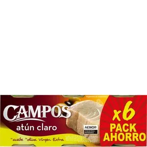 Atún claro en aceite de oliva virgen extra 6x85 g