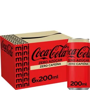 Refresco de cola zero zero pack lata 6x20 cl