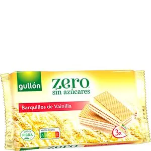 Galleta barquillo vainilla sin azúcares 180 g