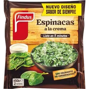 Espinacas a la crema 450 g