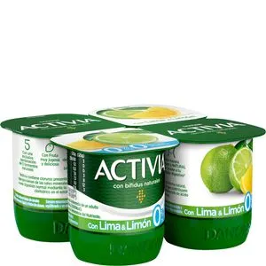Yogur desnatado con lima y limón bífidus 4x125 g