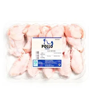Alas de pollo partidas bandeja (600 g aprox)