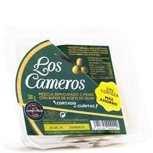 Queso semicurado cortado cuña 200 g