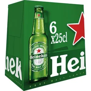 Cerveza lager pack botellín 6x25 cl