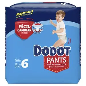 Pañales pants talla 6 (+17 kg) 32 unidades