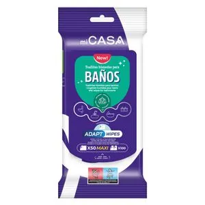 Toallitas especial baño 50 unidades