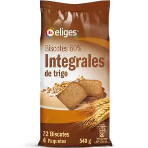 Biscotes integrales 72 unidades 540 g