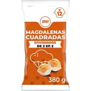 Magdalenas cuadradas 12 unidades 380 g