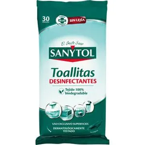 Toallitas desinfectantes 30 unidades