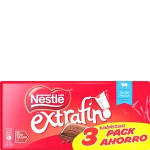 Tableta de chocolate extrafino 3X125 g