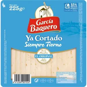 Queso tierno cortado cuña 225 g