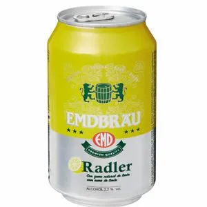 Cerveza radler en lata 33 cl