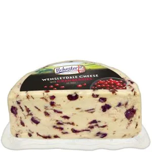 Queso de vaca con arándanos al corte