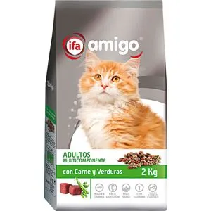 Pienso para gatos con carne y vegetales 2 kg