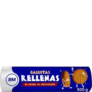 Galleta rellena de chocolate 500 g