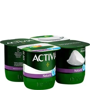 Yogur bífidus desnatado natural 4x120 g