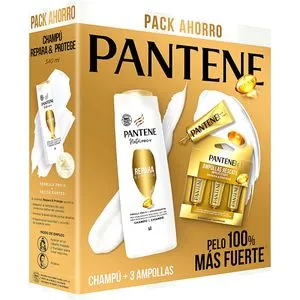 Pack repara y protege champú + 3 ampollas