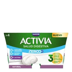 Yogur bífidus triple 0 natural 4x120 g