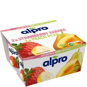 Yogur de fresa-plátano y melocoón-pera 4x125 g