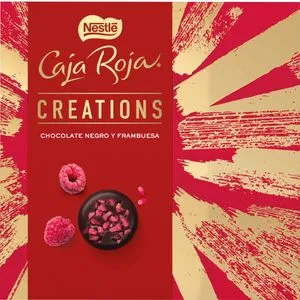 Bombones de chocolate negro y frambuesa 109 g