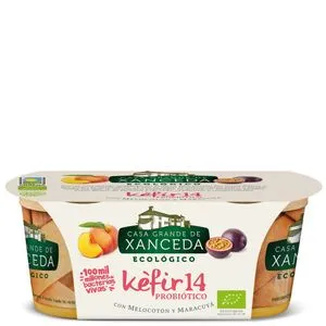Kefir ecológico melocotón maracuya 2x125 g