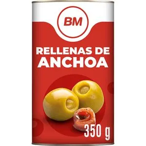 Aceituna manzanilla rellena de anchoa 350 g