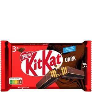 Kit kat de chocolate negro 70% 3x41,5 g
